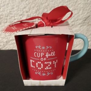 NEW Hallmark Cup Full Of Cozy Mug Coffee Cocoa Hot Chocolate Christmas  Holiday